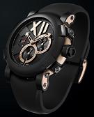 Romain Jerome. Style #:CH.T.BBB22.00.BB. Titanic DNA CHRONOGRAPHS RUST ULTRA MASCULINE. 18k Pink Gold / Rusted Steel.